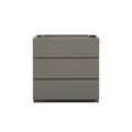 Alice 30F 102,Floor Cabinet Without Basin, Gray Color, With Three Drawers, Pre Assembled Gray Melamine