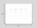 Canopy Sidewall For 10X10Ft Pop Up Canopy Tent, 3 Pack Sunwall, 2Pcs With Windows,1Pcs Without Windows.White White Polyester