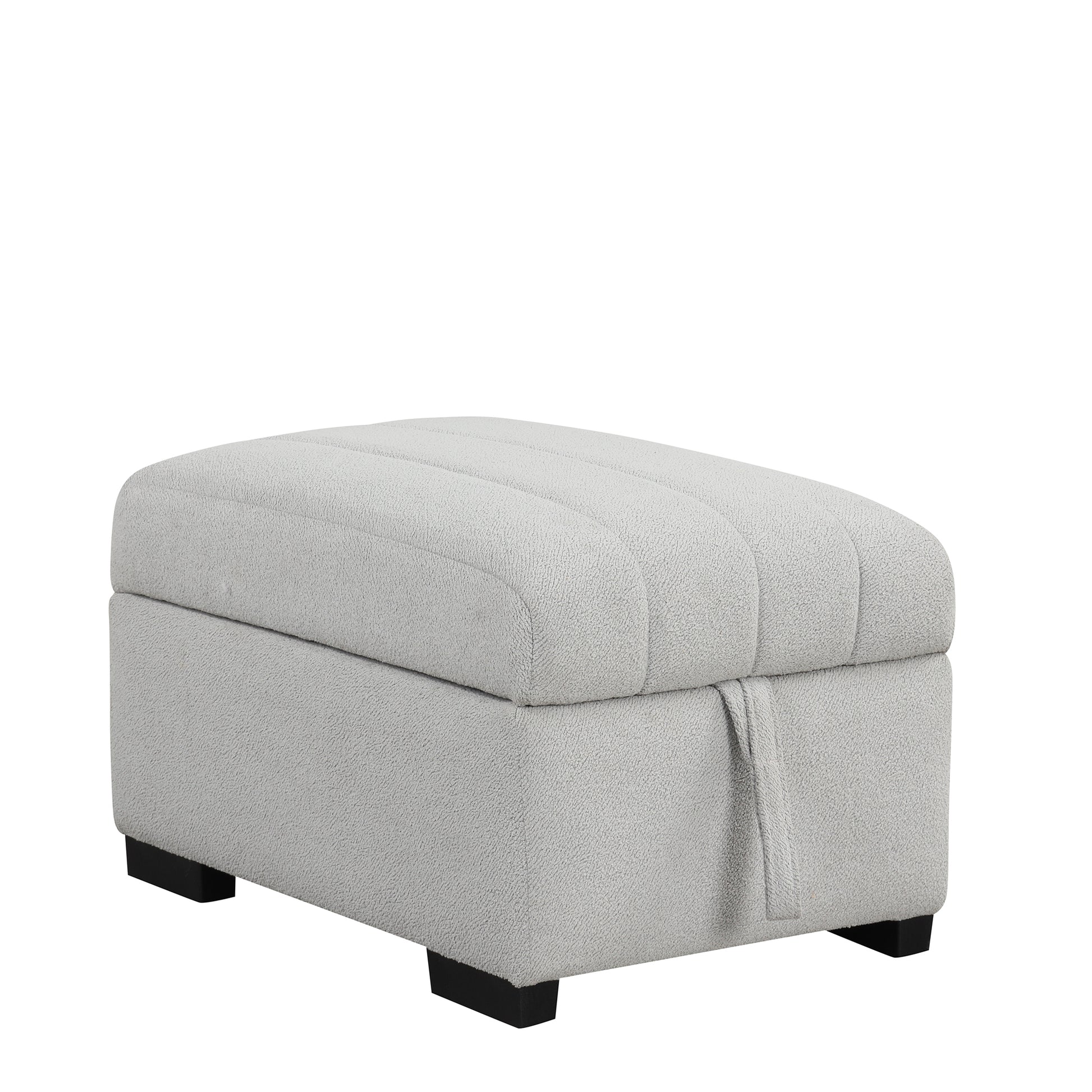 82.6" L Shaped Sectional Pull Out Sofa Bed Sleeper Sofa With Two Usb Ports, Two Power Sockets And A Movable Storage Ottoman, Gray Gray Foam Polyester