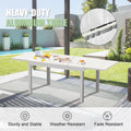 Aluminum Patio Extendable Dining Table 35