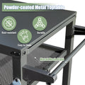 3 Shelf Outdoor Grill Table, Grill Cart Outdoor With Wheels, Pizza Oven Table And Food Prep Table, Blackstone Table With Propane Tank Hook, Grill Stand For Blackstone Griddle For Outside Bbq Grey