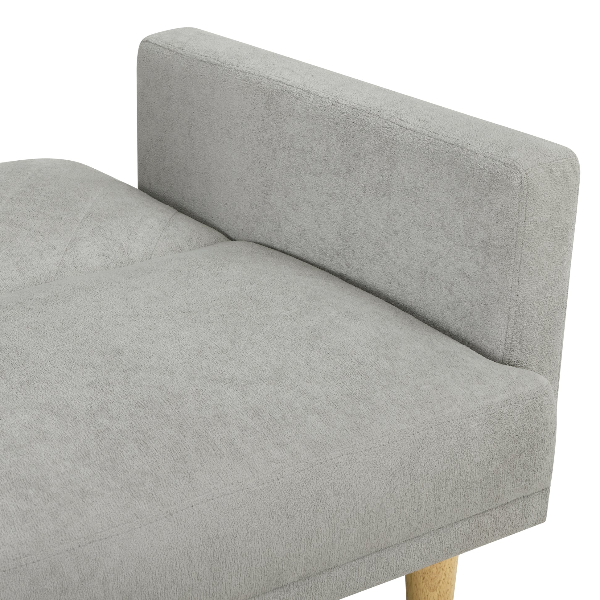 Multi Functional Futon Sofa Bed :Tapered Wood Legs Ideal For Small Living Rooms Multi Color Fabric Options Easily Converts To Single Bed ,Blue Blue Velvet Wood Primary Living Space Medium Soft Mid Century Modern Square Arms Memory Foam Snowflake Velvet