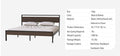 Ceres Metal Bed, Black With Walnut Wood Headboard&Footboard, King Box Spring Not Required King Black Metal Brown Bedroom Bed Frame Metal Metal