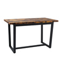 7 Pieces Dining Set 7 Piece Kitchen Table Set Perfect For Kitchen, Breakfast Nook, Living Room Occasions Brown Seats 6 Mdf Steel