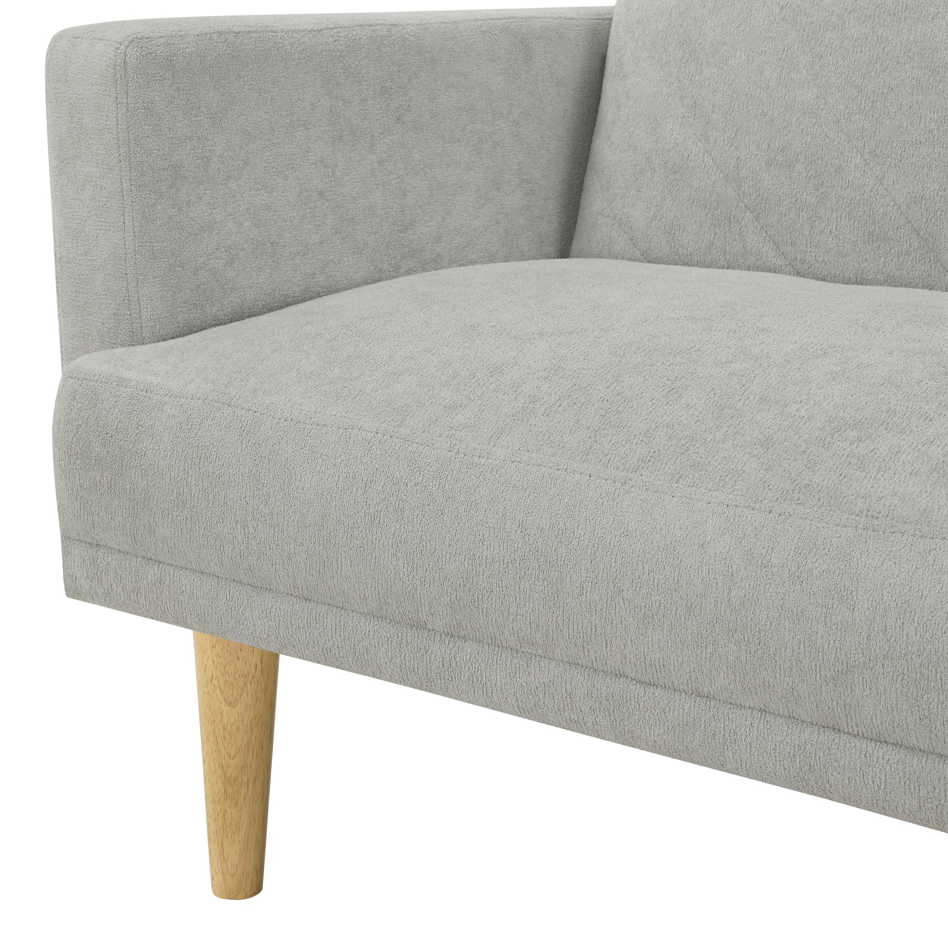 Multi Functional Futon Sofa Bed :Tapered Wood Legs Ideal For Small Living Rooms Multi Color Fabric Options Easily Converts To Single Bed ,Blue Blue Velvet Wood Primary Living Space Medium Soft Mid Century Modern Square Arms Memory Foam Snowflake Velvet