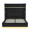Corduroy Upholstered Bed Frame Queen Size 65