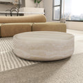 31.49'' Faux Mars Pattern Coffee Tables For Living Room Round Tea Table For Living Room, No Need Assembly. Marble Fiberglass