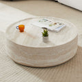 31.49'' Faux Mars Pattern Coffee Tables For Living Room Round Tea Table For Living Room, No Need Assembly. Marble Fiberglass