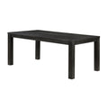Antique Black Finish Modern 7Pc Dining Set Rectangular Table And 6 Upholstered Chairs Textured Gray Wooden Dining Room Furniture Upholstered Chair Wood Antique Black Seats 6 Wood Dining Room 72 Inches 4 Leg Rectangular Dining Table With Chair Wood