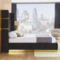 Corduroy Upholstered Bed Frame Queen Size 65