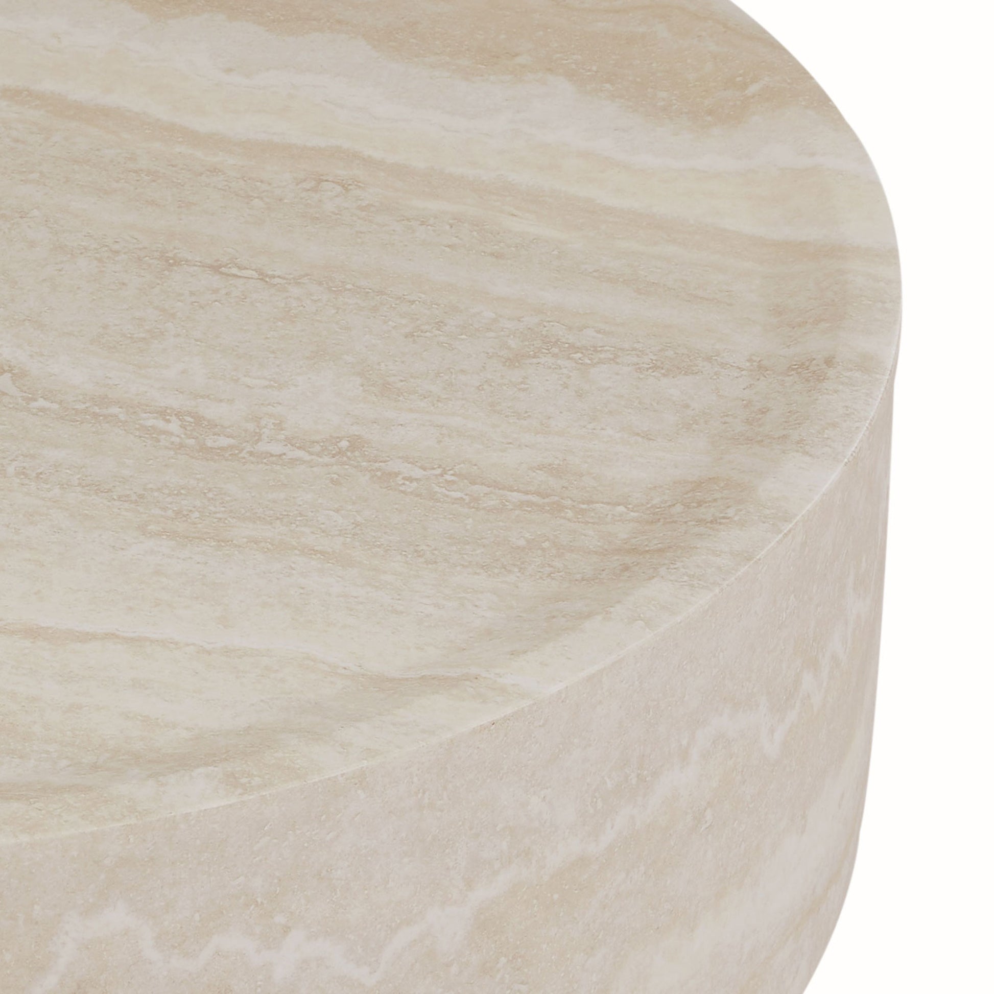 31.49'' Faux Mars Pattern Coffee Tables For Living Room Round Tea Table For Living Room, No Need Assembly. Marble Fiberglass