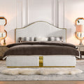 Corduroy Upholstered Bed Frame King Size 59.5