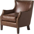 Single Sofa Brown Fabric