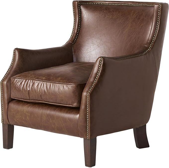 Single Sofa Brown Fabric