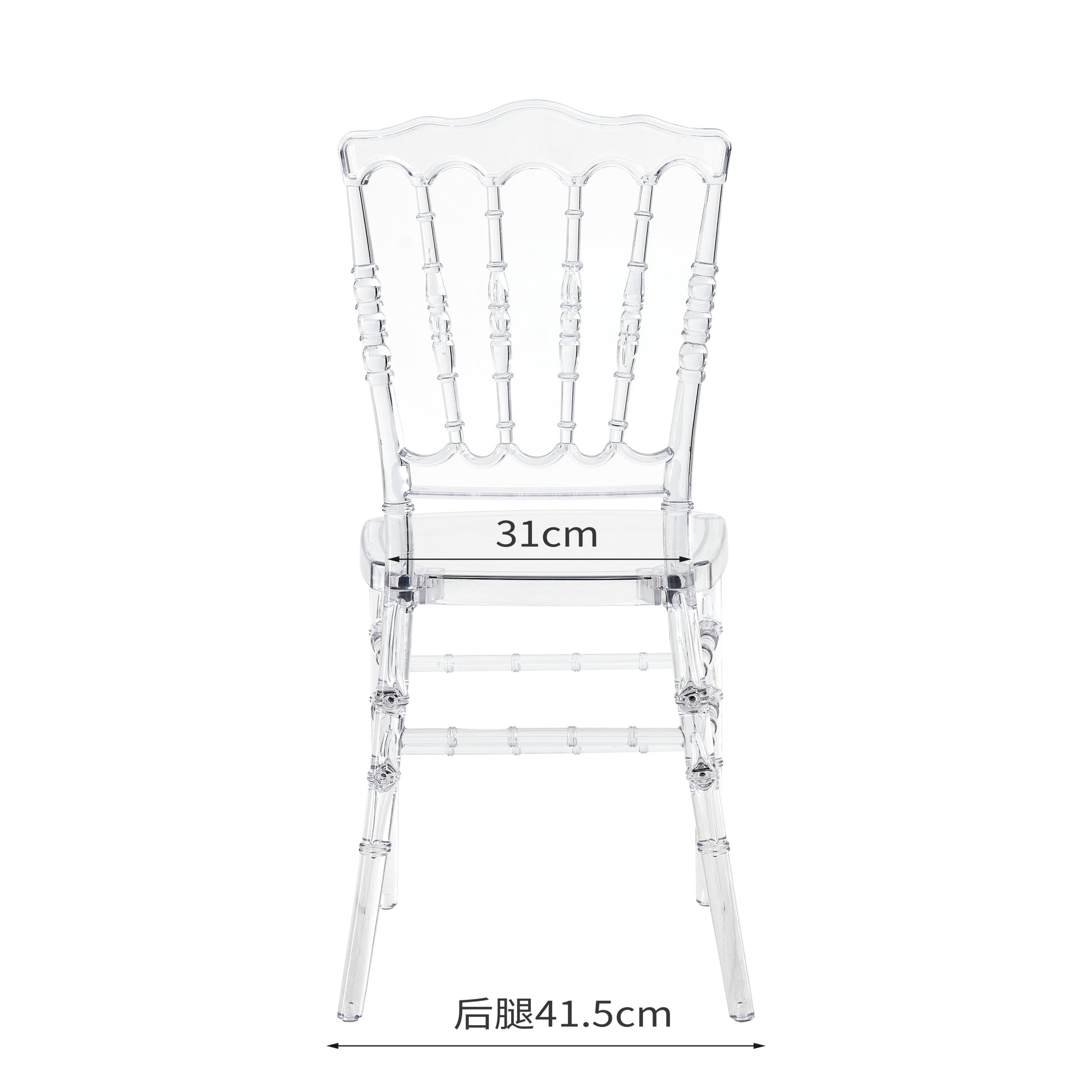 Simple And Beautiful Napoleon Transparent Bamboo Chair For Wedding Party Npl 6 Yellow Acrylic