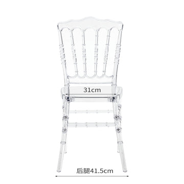 Simple And Beautiful Napoleon Transparent Bamboo Chair For Wedding Party Npl 6 Yellow Acrylic