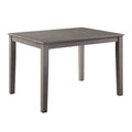Beautiful Gray Finish 5Pc Dining Set Table And 4 Side Chairs Set Fabric Upholstery Wooden Furniture Kitchen Dining Set Wood Wood Gray Seats 4 Wood Dining Room 48 Inches Transitional 4 Leg Rectangular Dining Table With Chair Wood