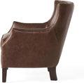 Single Sofa Brown Fabric