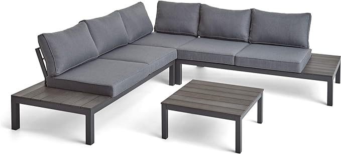 Eldon Sofa Seater Grey Aluminum