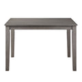 Beautiful Gray Finish 5Pc Dining Set Table And 4 Side Chairs Set Fabric Upholstery Wooden Furniture Kitchen Dining Set Wood Wood Gray Seats 4 Wood Dining Room 48 Inches Transitional 4 Leg Rectangular Dining Table With Chair Wood