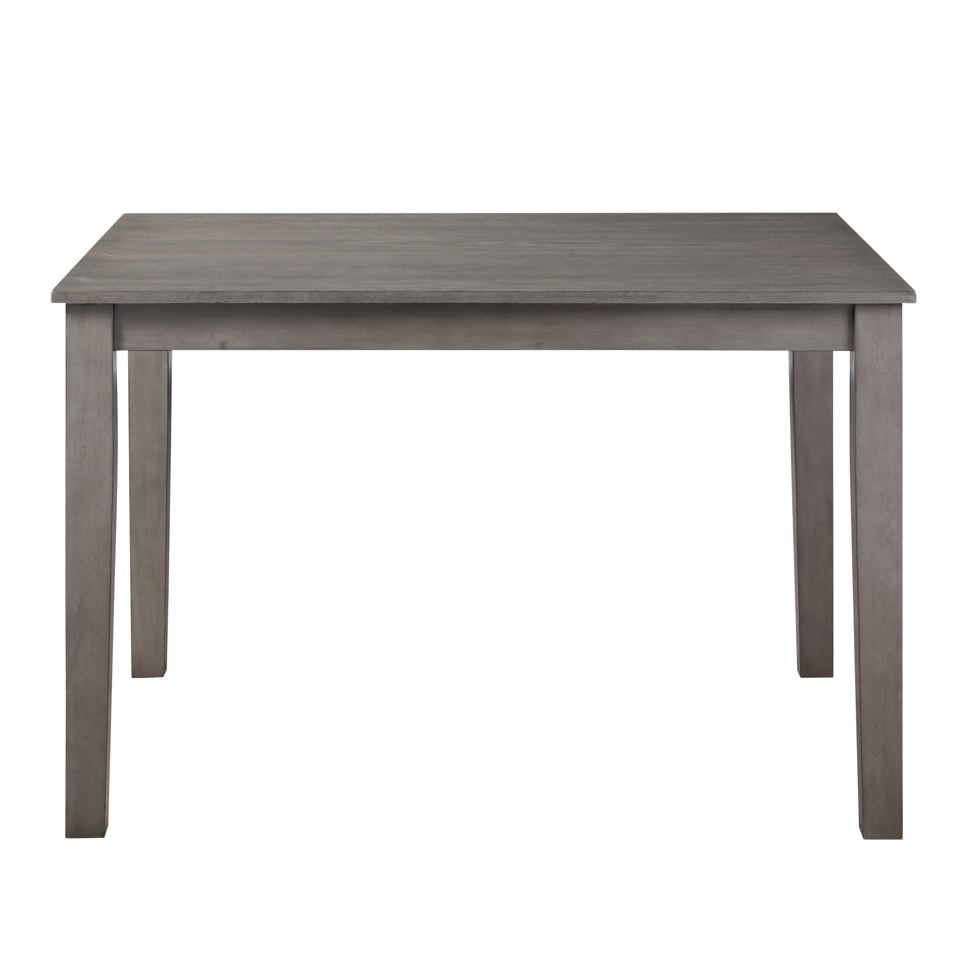 Beautiful Gray Finish 5Pc Dining Set Table And 4 Side Chairs Set Fabric Upholstery Wooden Furniture Kitchen Dining Set Wood Wood Gray Seats 4 Wood Dining Room 48 Inches Transitional 4 Leg Rectangular Dining Table With Chair Wood