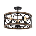 Flush Mount Ceiling Light Fixture Ceiling Mount,3 Light 17.72