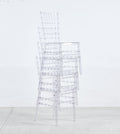 Welding Chair,Dining Chair,Set Of 4,Plastic Seat Transparent Plastic