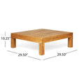 Brava X Back Corner Bench L With Coffee Table, Red Red Acacia Wood