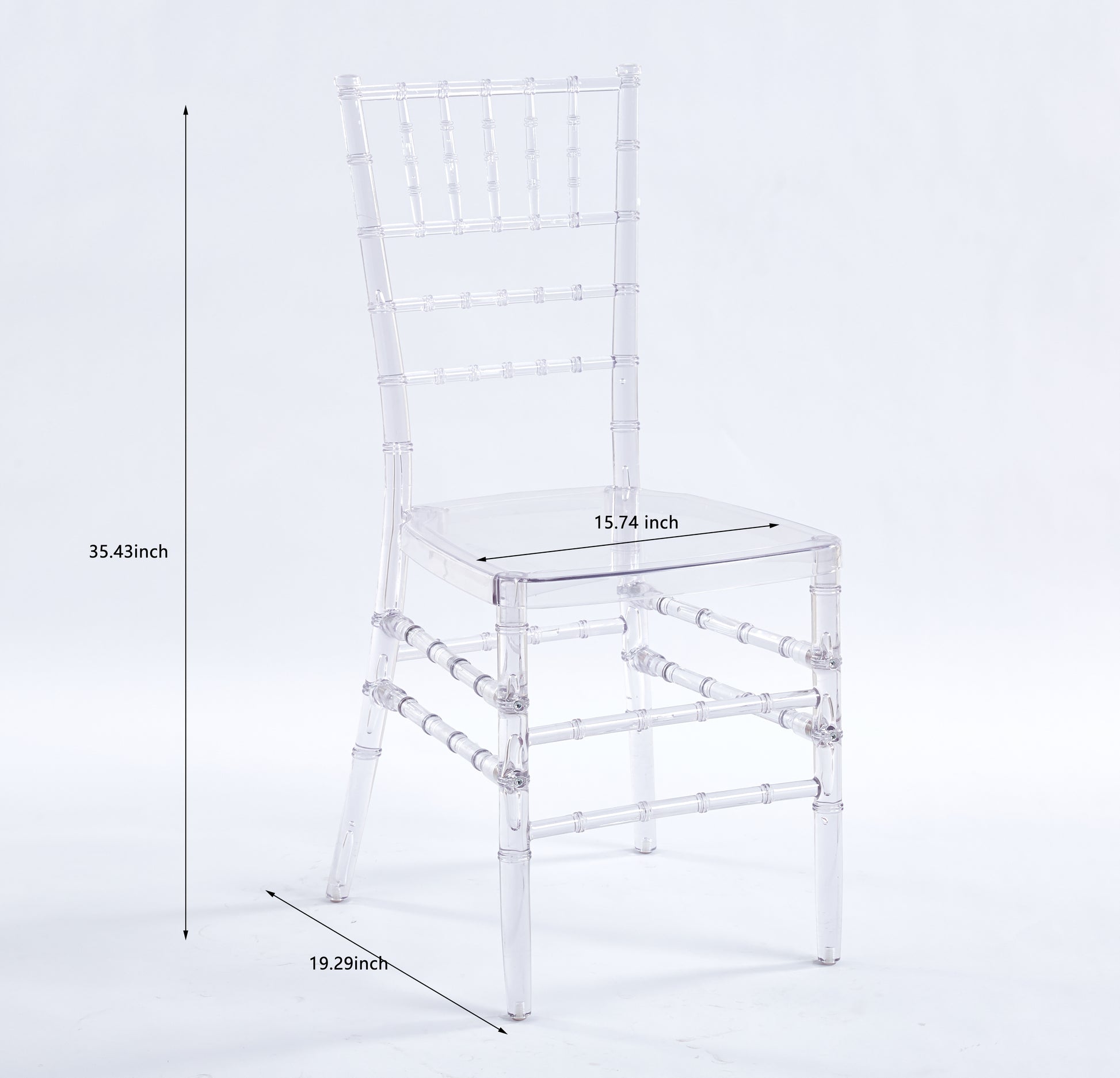Welding Chair,Dining Chair,Set Of 4,Plastic Seat Transparent Plastic