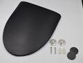 Matte Black One Piece Dual Flush Elongated Toilet Matte Black Ceramic