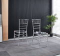 Welding Chair,Dining Chair,Set Of 4,Plastic Seat Transparent Plastic