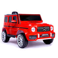 Licensed Mercedes Benz G63 Kids Ride On Car,Kids Electric Car With Remote Control 12V Licensed Children Car Motorized Vehicles For Girls,Boys,Giftmusic, Horn, Spring Suspension, Safety Lock Red Plastic