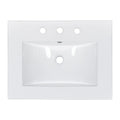 30Inch Freestanding Bathroom Vanity Combo With Ceramic Sink Shaker Style Vanities 2 Doors And 2 Drawers Black Bathroom Solid Wood Mdf