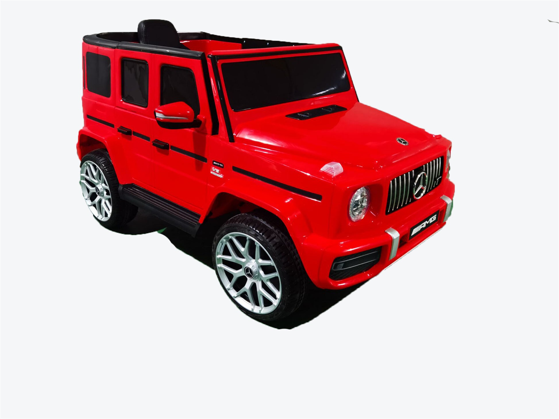 Licensed Mercedes Benz G63 Kids Ride On Car,Kids Electric Car With Remote Control 12V Licensed Children Car Motorized Vehicles For Girls,Boys,Giftmusic, Horn, Spring Suspension, Safety Lock Red Plastic