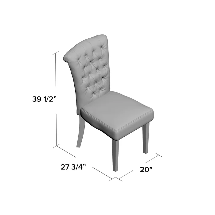 Charlotte Kd Dining Chair Black Fabric