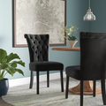 Charlotte Kd Dining Chair Black Fabric