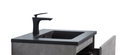 36'' Wall Mounted Single Bathroom Vanity In Ash Gray With White Solid Surface Vanity Top Antique Grey White Mdf