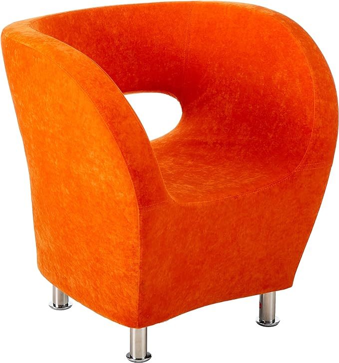 Venus Modern Chair Orange Fabric