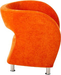 Venus Modern Chair Orange Fabric