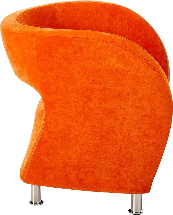 Venus Modern Chair Orange Fabric