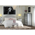 Broxton Headboard Queen Light Grey Fabric