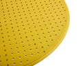 3 Piece Plastic Arm Chair Bistro Grs Premium Ocean Plastic, Mustard Yellow Mustard Plastic