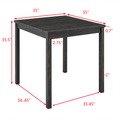 Dining Table, Bar Table And Chairs Set, 5 Piece Dining Table Set, Industrial Breakfast Table Set, For Living Room, Dining Room, Game Room,Old Sku W1781110634 White Black Solid Wood Mdf