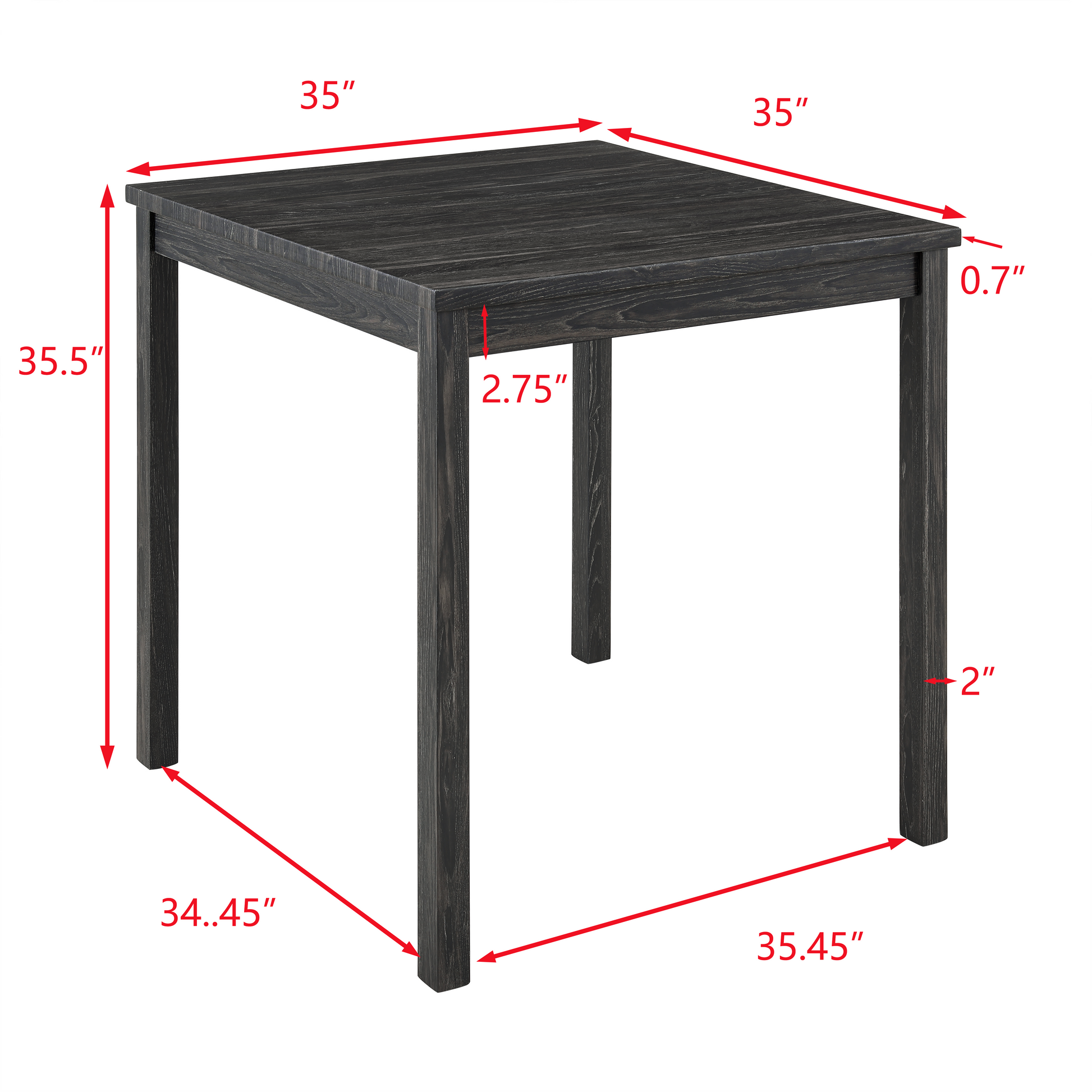 Dining Table, Bar Table And Chairs Set, 5 Piece Dining Table Set, Industrial Breakfast Table Set, For Living Room, Dining Room, Game Room,Old Sku W1781110634 White Black Solid Wood Mdf