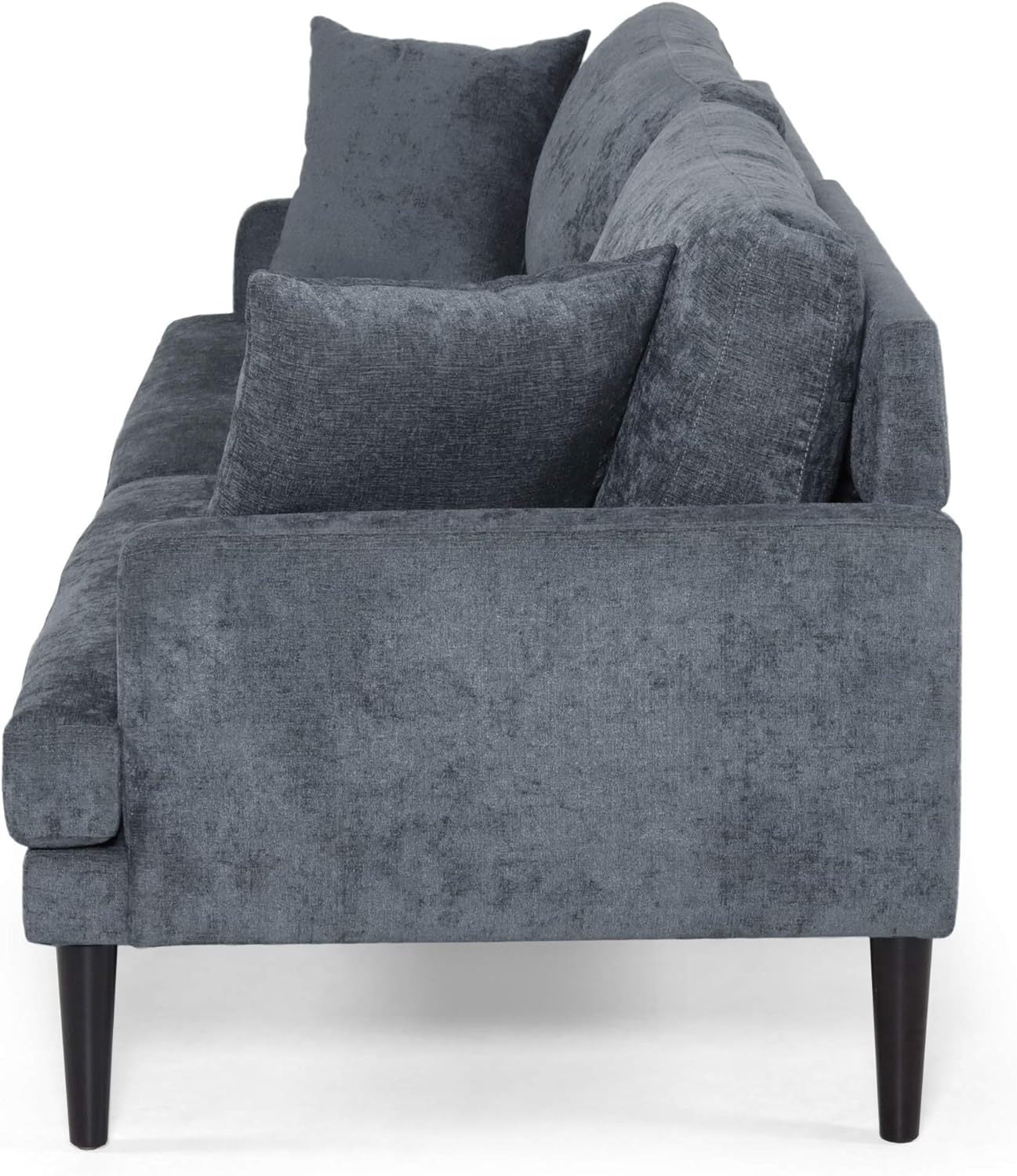 3 Seater Sofa Charcoal Fabric