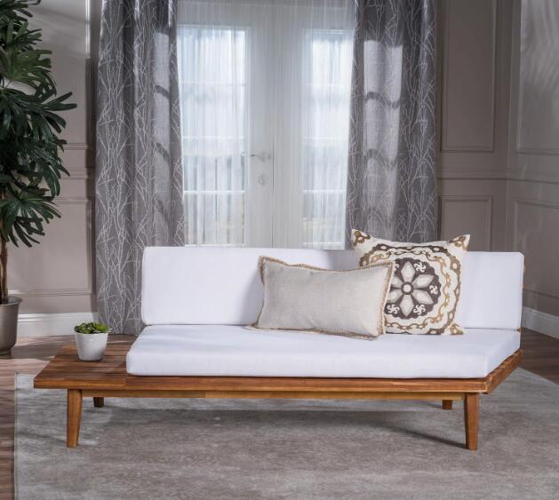 Hillcrest 2 Seater Sofa Left Side White Acacia Wood