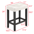 Dining Table, Bar Table And Chairs Set, 5 Piece Dining Table Set, Industrial Breakfast Table Set, For Living Room, Dining Room, Game Room,Old Sku W1781110634 White Black Solid Wood Mdf