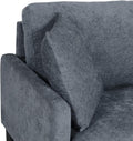 3 Seater Sofa Charcoal Fabric