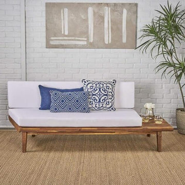 Hillcrest 2 Seater Sofa Right Side White Acacia Wood