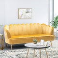 3 Seater Sofa Honey Velvet